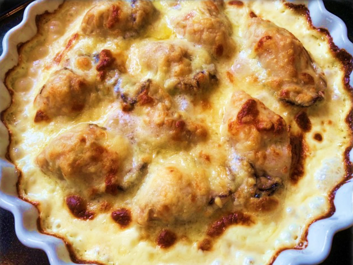 牡蠣のグラタン