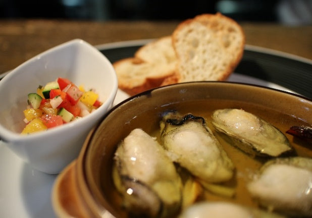 牡蠣のアヒージョ