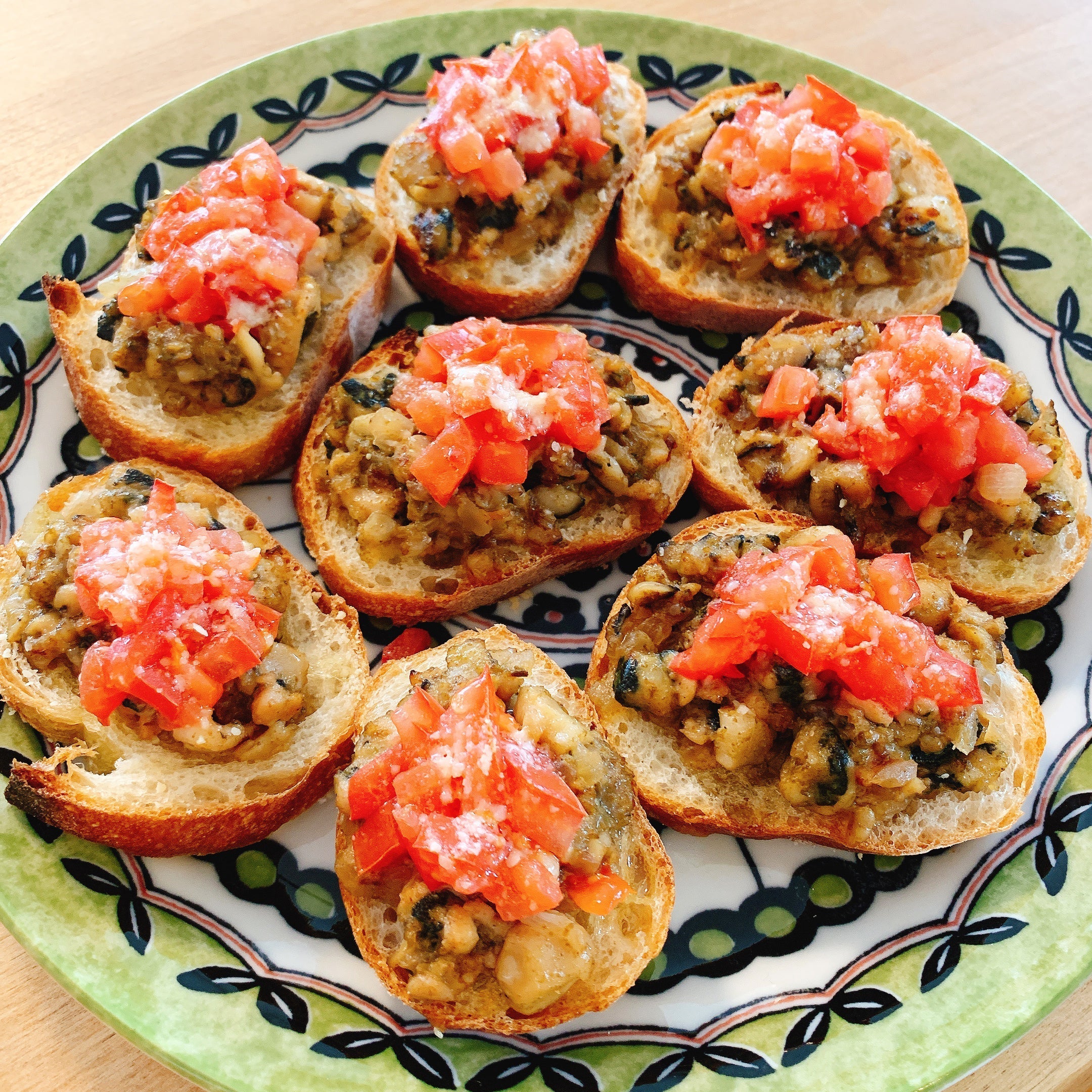 牡蠣のブルスケッタ