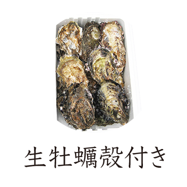 生牡蠣殻付き